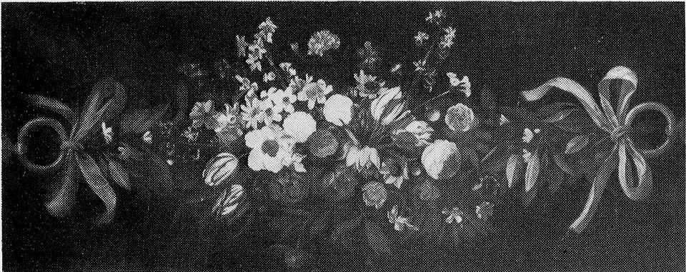 Festoen van bloemen by anonymous