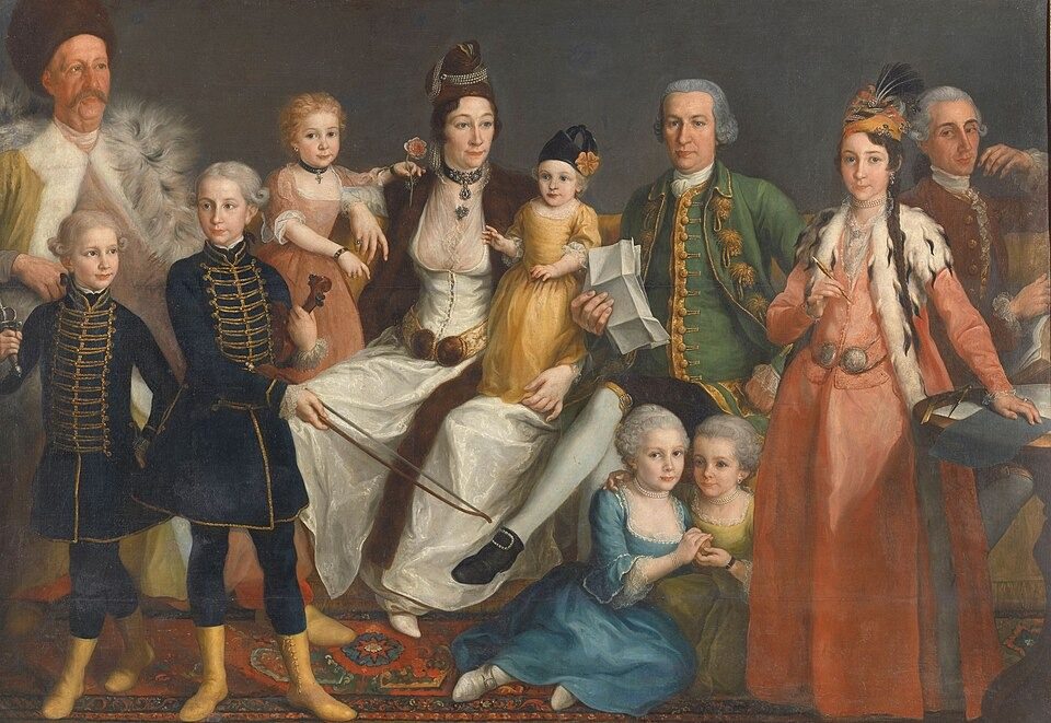 David George van Lennep (1712-97), Senior Merchant of the Dutch Factory at Smyrna, and his Wife and Children by Antoine de Favray