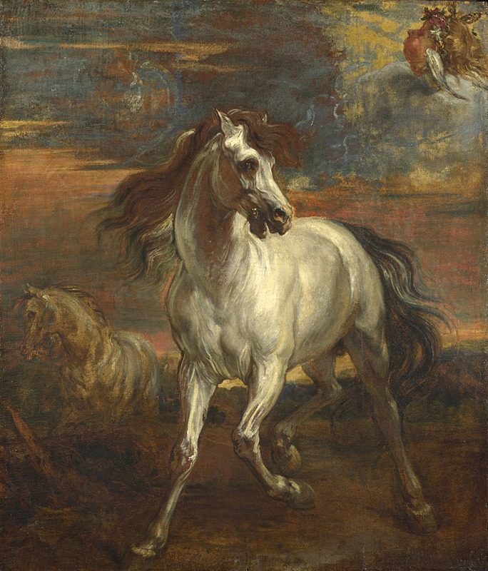 The Horses of Achilles by Manner of Anthony van Dyck / Jan Boeckhorst