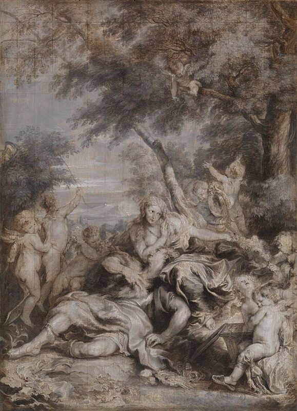 Rinaldo conquered by Love for Armida by Anthony van Dyck