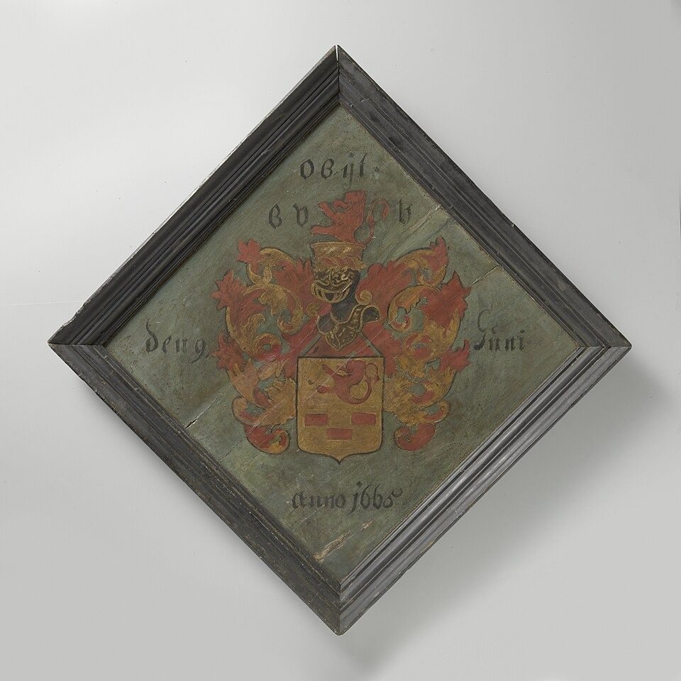Grafbord van Rogier van Heijningen (gestorven 1665), directeur van Bengalen (1663-65), NG-105 by Rijksmuseum