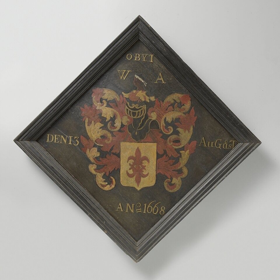 Grafbord van Arnoldus van Wachtendonck (gestorven 1668), plaatsvervangend directeur van Bengalen (1665-68), NG-106 by Rijksmuseum