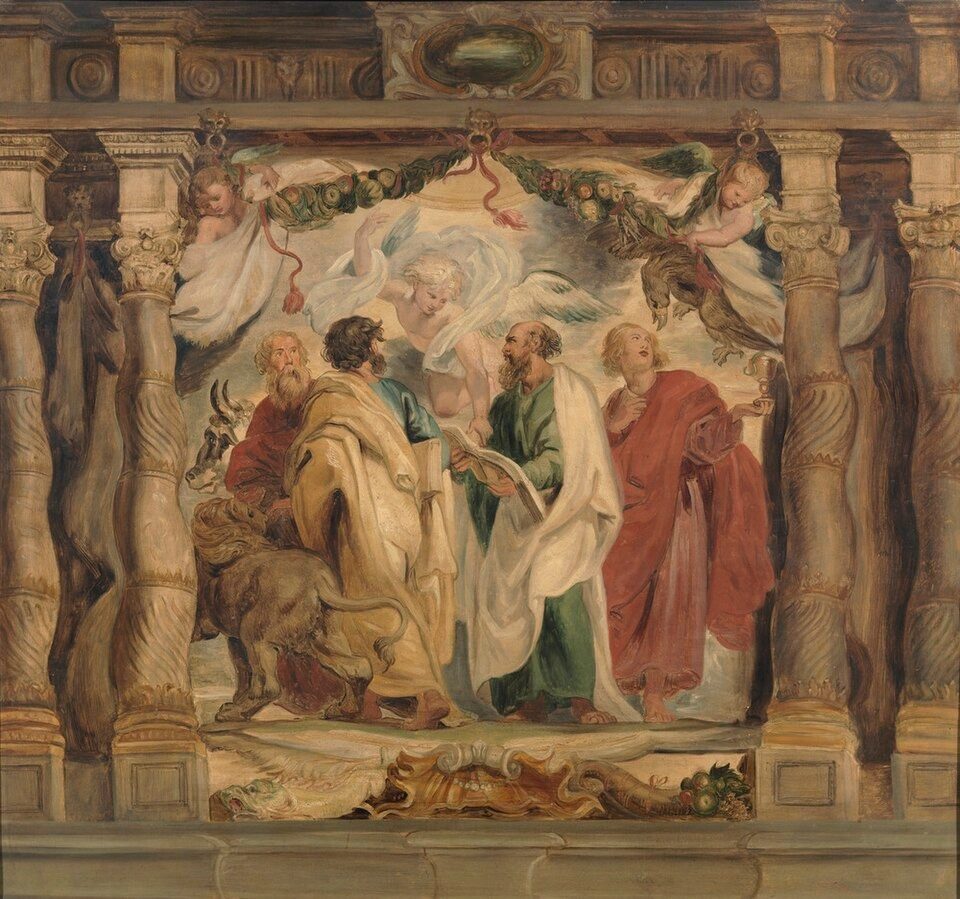 The four evangelists by anonymous