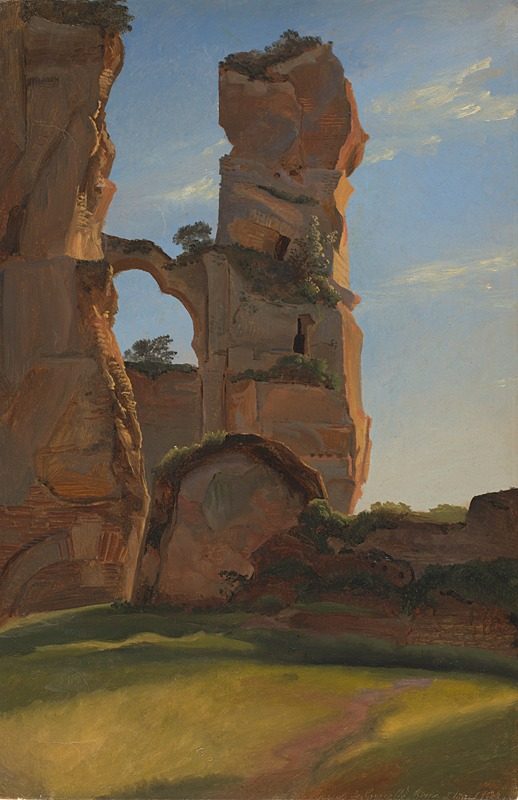 ColonneCaracalla by Attribué à Théodore Caruelle d’Aligny (1798 - 1871)