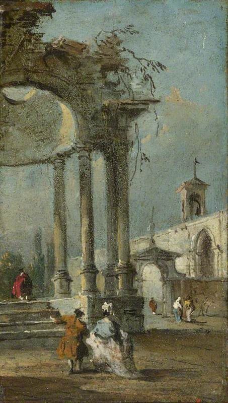 Caprice View with Ruins by Francesco Guardi